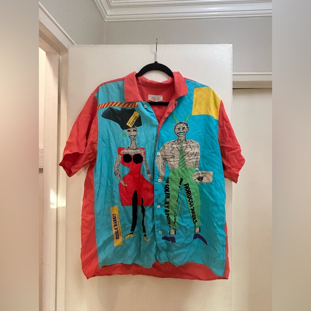 Vintage Fiorucci Men’s Graphic Bowling Shirt